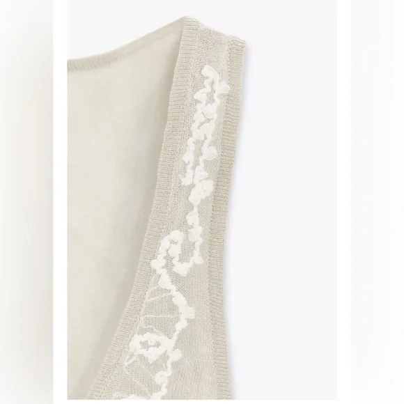 ❗️BUY NOW❗️ITEM WILL BE REMOVED SOON❗️ZARA Semi-Sheer Structured Knit Top - Picture 7 of 7